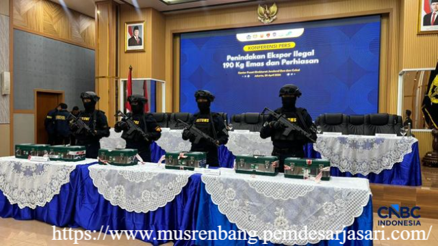 Bea Cukai Gagalkan Penyelundupan 190 Kg Emas